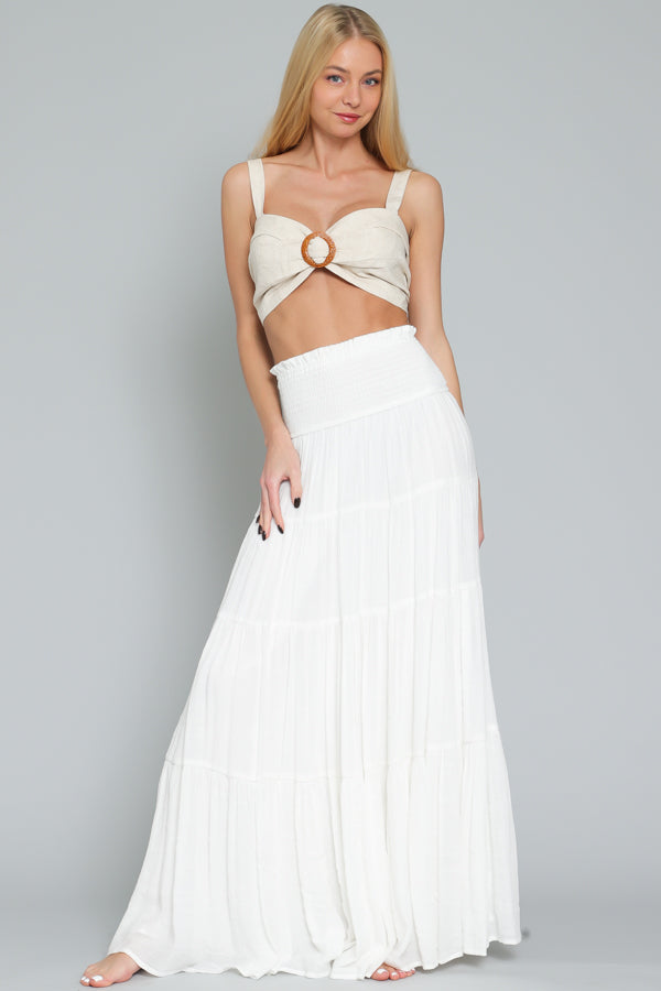 Bianco maxi gonna