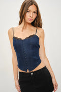 Denim bustier