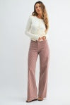 Spice marrone riga denim jeans