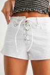 Bianco fiocco up pantaloncini